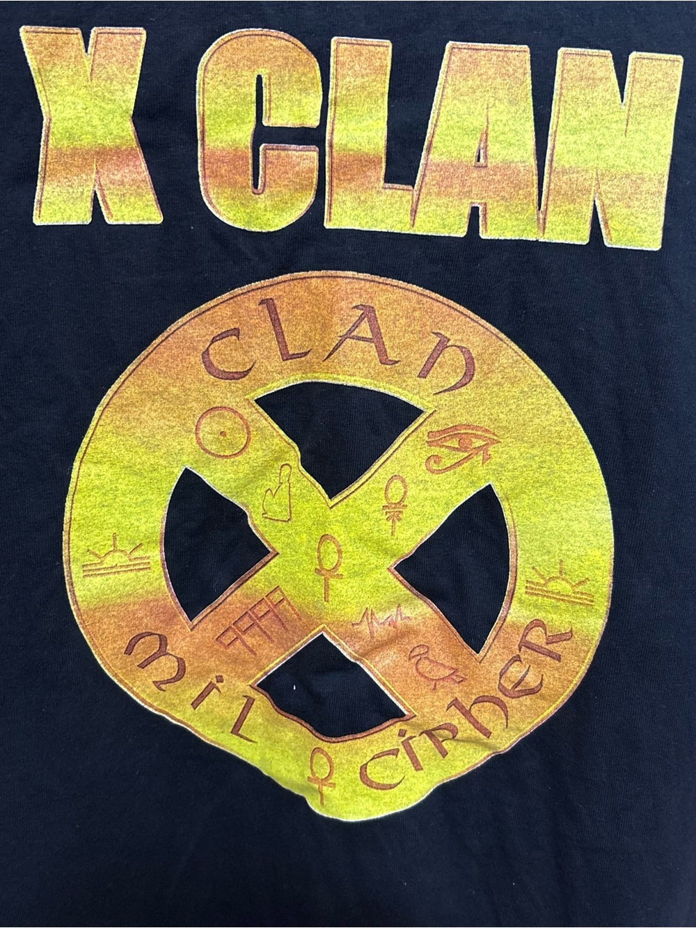 X Clan To The East Blackwards Graphic Tee Black XL Hip Hop Rap Shirt